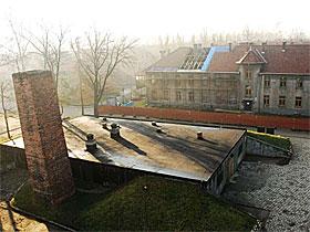 Budynek Muzeum Auschwitz-Birkenau