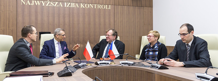 Delegacja NOK Czech na spotkaniu w siedzibie NIK