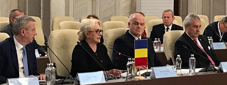 Otwierająca Kongres Premier Rumunii - pani Viorica Dăncilă