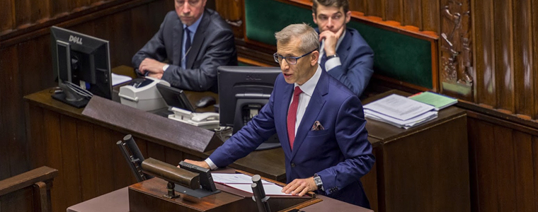 Prezes NIK Krzysztof Kwiatkowski przedstawia analizę budżetu państwa w Sejmie RP
