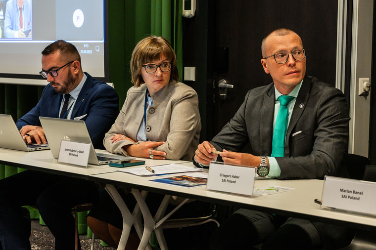 NIK representatives at the EUROSAI WGEA session in Prague in September 2023