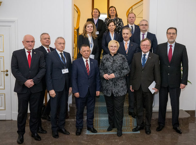 SAI Heads of the Three Seas Initiative at the meeting in Warsaw