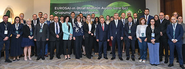 Group photo of participants of the annual EUROSAI WGEA meeting  in Baku